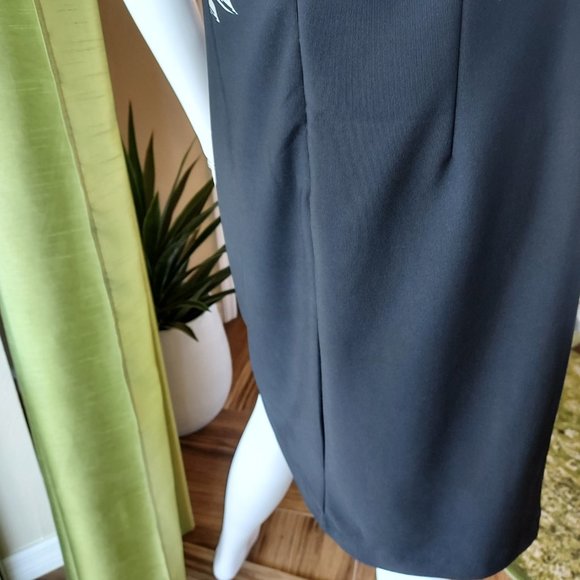 Black White & Yellow knit Dress by ILE New York: size 8 - Picture 6 of 11